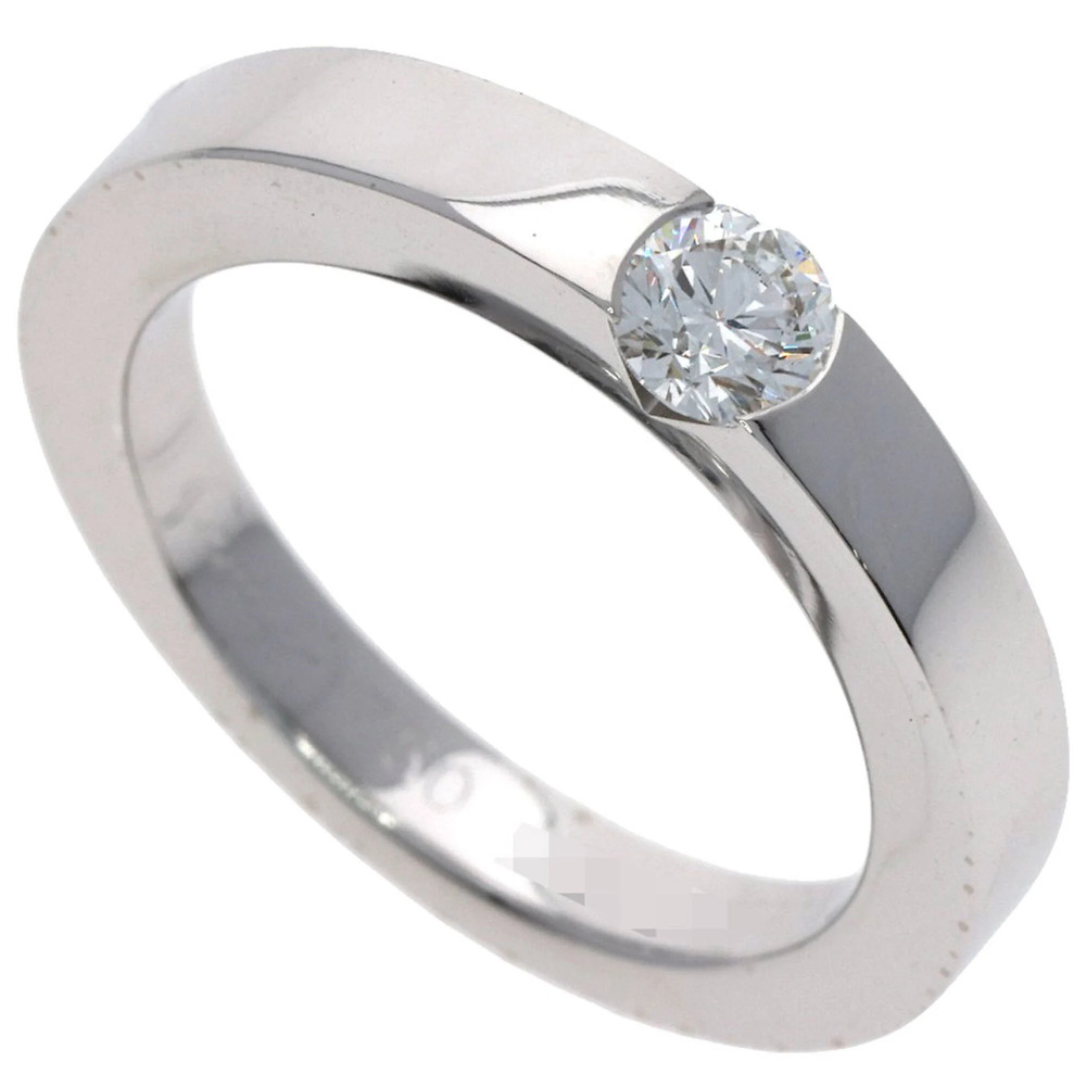 CARTIER Authentic 18k Silver Diamond Ring #49